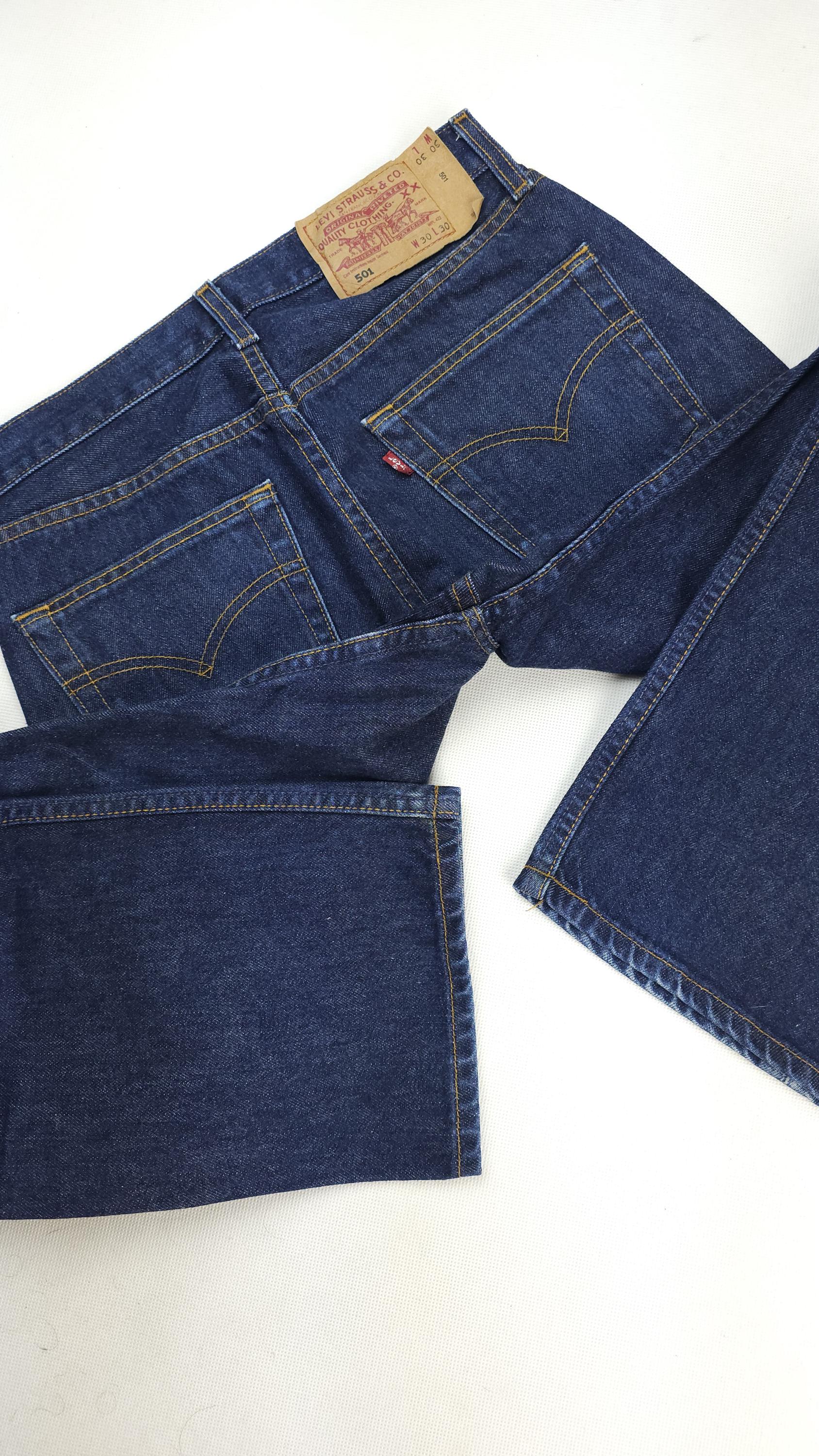 Vintage Levi's 501 W28 L29 Dark Blue Levis 501 W28 L29 Uniqe Rare