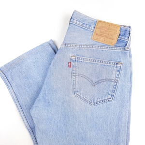 Vintage Levi&#39;s 501 W32 L30 hellblaue Jeans verblasst vtg levis 501 32/30 hohe Taille Frauen 80er Levi&#39;s 501 Männer blau waschen Taille 32 Länge 30