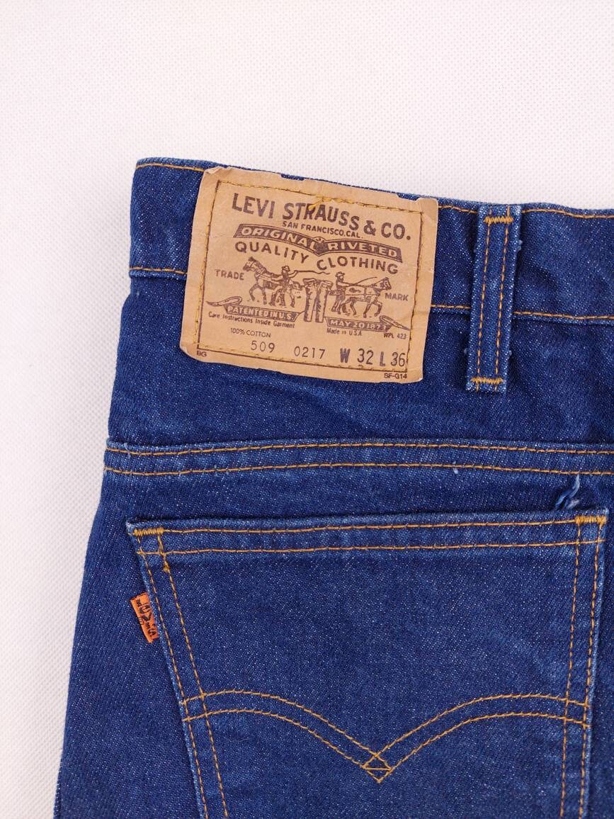 Made in USA Levi's 509 W32 L32 RARE Levis W31 L31,5 Orange