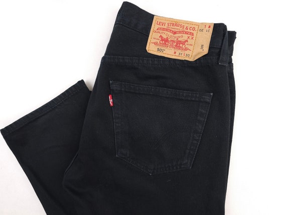 Vintage Levi's 501 W31 L30 Black RARE Levis 501 Black Men Vintage Levi's 501 W31 L30 Black RARE Levis 501 Black Men