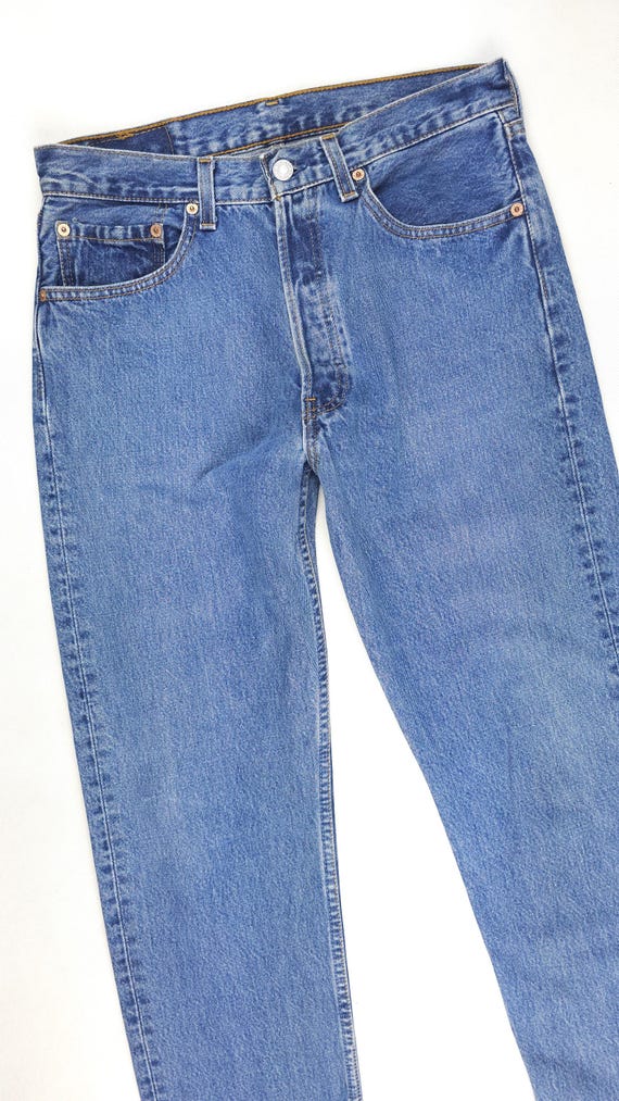 Made in USA Levi's 501 W30 L27 Straight Leg Light Blue Made in USA Levi's 501 W30 L27 Straight Leg Light Blue