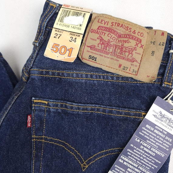97' New With Tags Levi's 501 Vintage Deadstock Levis 501 W27 L34