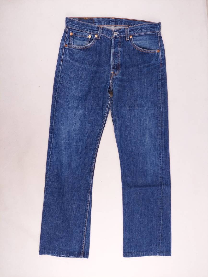 Vintage Levi's 501 No Tag W32 L30 Blue RARE Levis 501 Blue Men