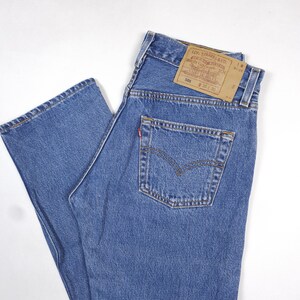 98' Made in USA Vintage Levi's 501 W29 L30 Light Blue Jeans Levis