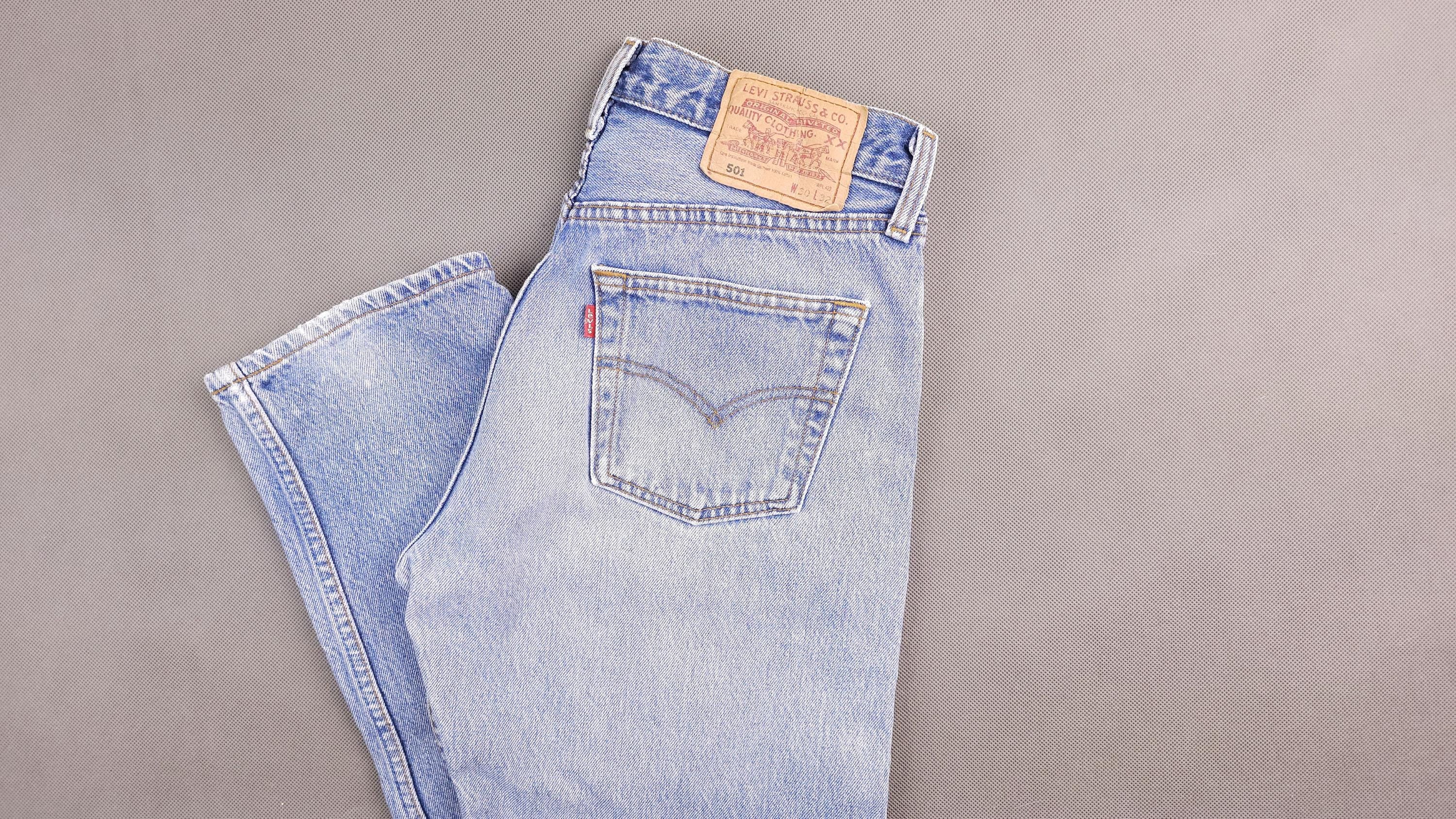 Levi's 501 W29 L31 Vintage Distressed Jeans Washed Stone Levi's 501 W29 L31 Vintage Distressed Jeans Washed Stone