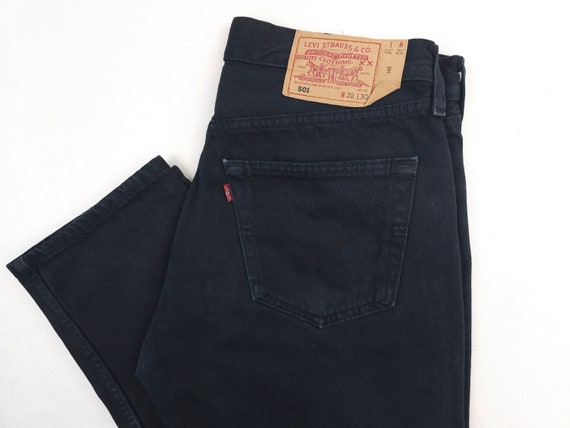 Vintage Levi s 501 W31 L30 Black RARE Levis 501 Black Men Women Levi s 501 32x30 Black USA Levis W31 L30 Straight Leg Levis 501 Waist 31 Etsy