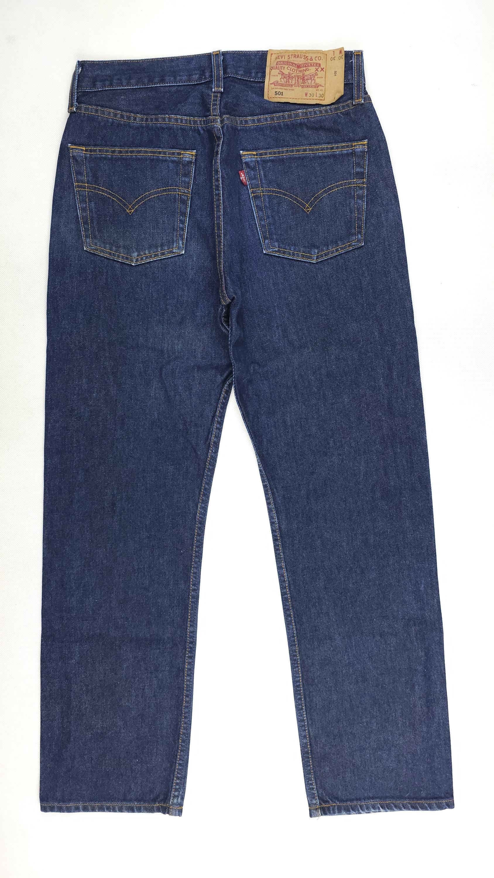 Vintage Levi's 501 W28 L29 Dark Blue Levis 501 W28 L29 Uniqe Rare