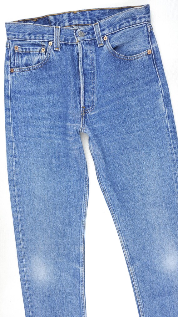 96' Made in USA Vintage Levi's 501 W28 L31,5 Light Blue