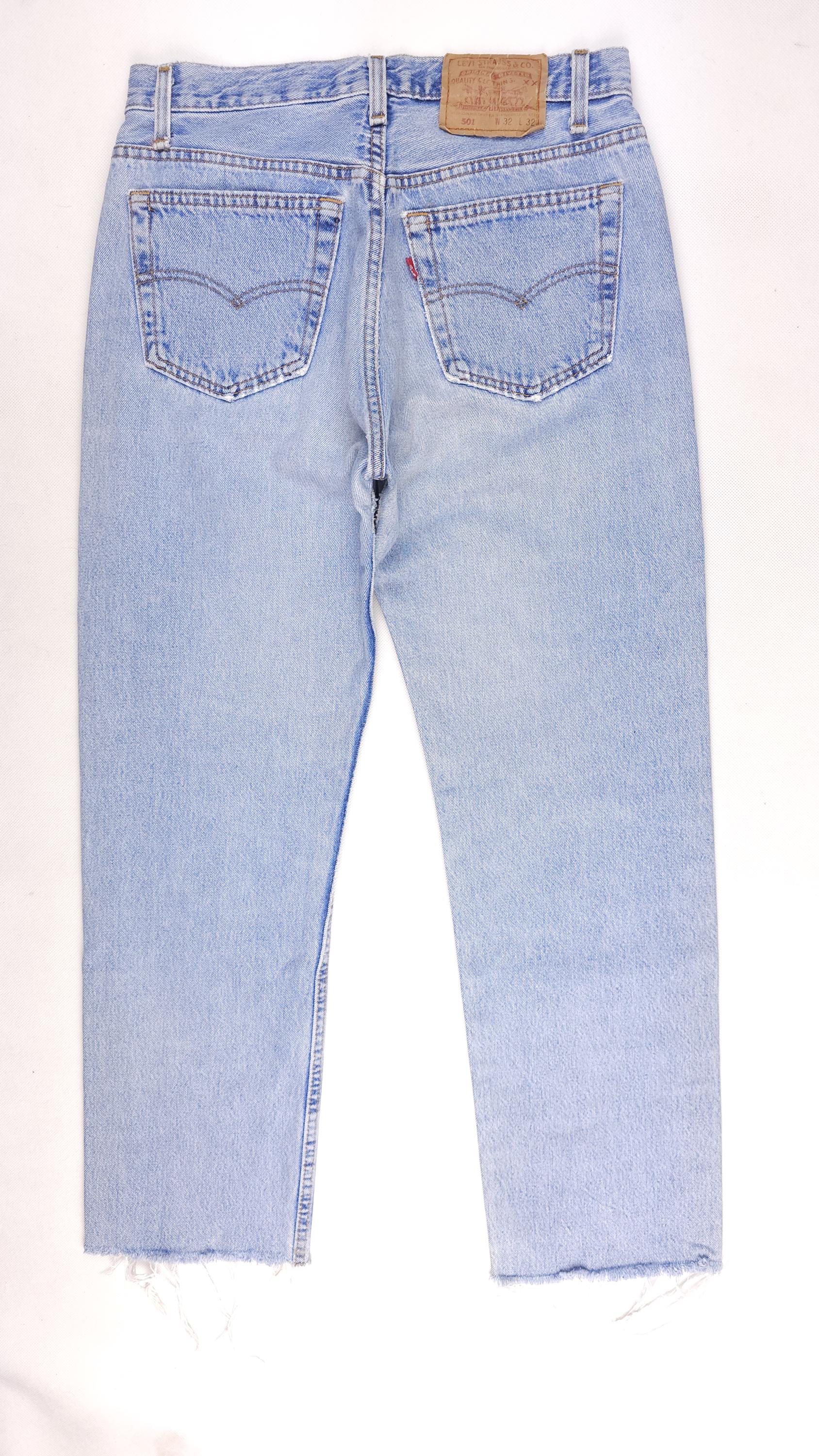 ✨希少✨リーバイス501XX ダメージ加工 USA製　ジーンズ ライトブルー 501 リーバイス ダメージ加工（色：ブルー系）のおすすめ人気