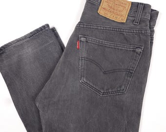 90年代リーバイス501 USA製 W32 L34 サイズ計測/Taille Measurée W30