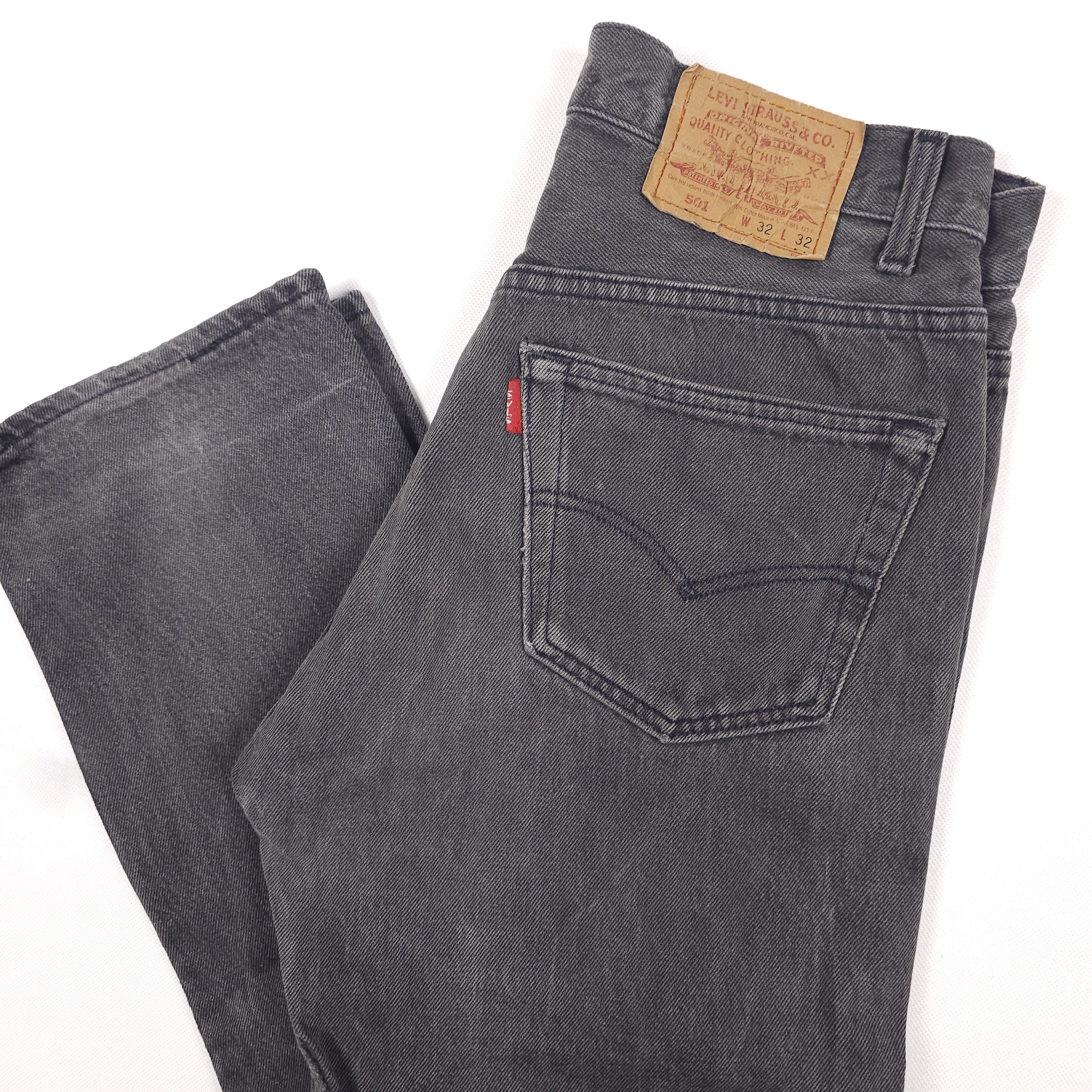 Made in USA '93 Levi's 501 W30,5 L32 Faded Black for Women Levi's