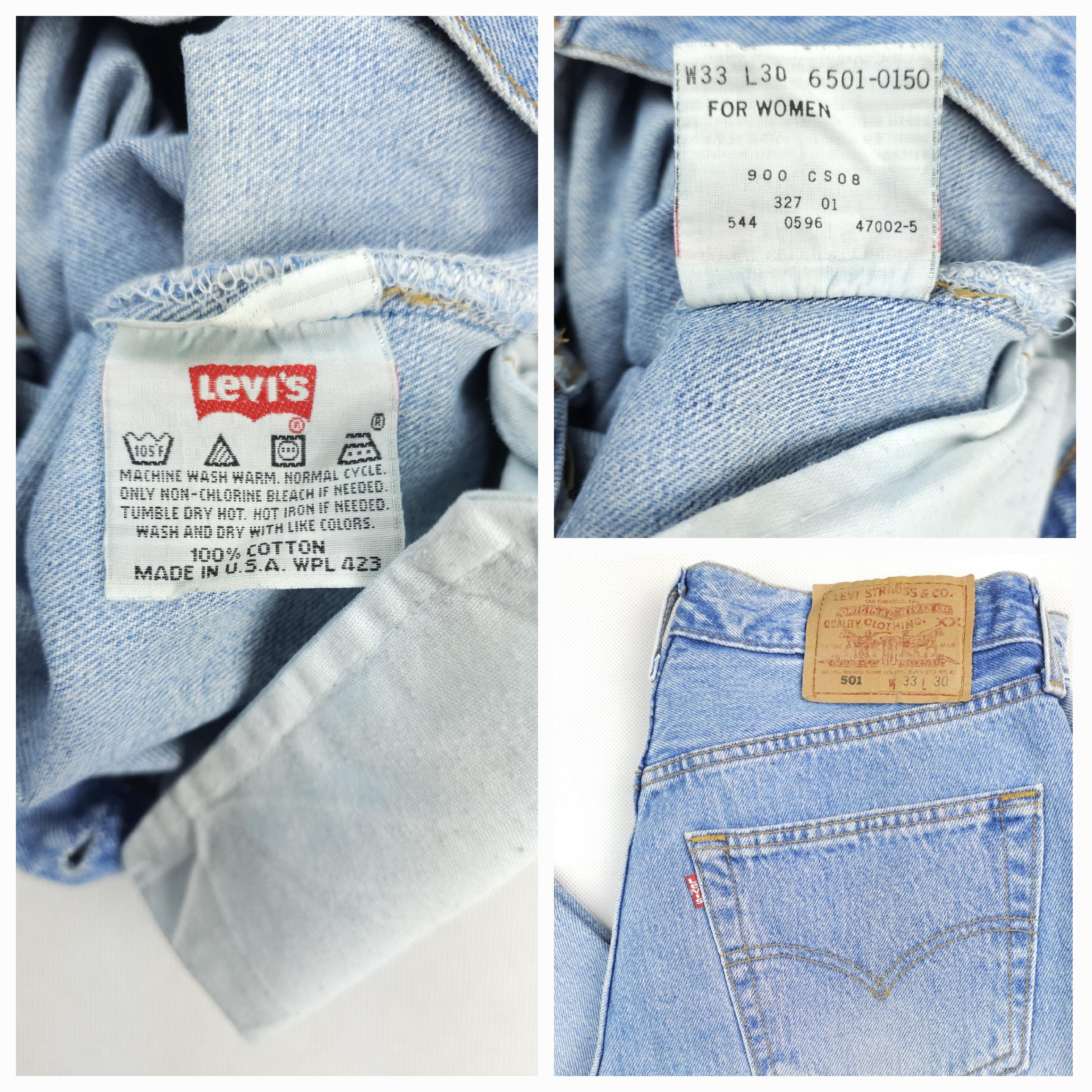 Made in USA Vintage Levi's 501 W31 L28 Light Blue Jeans