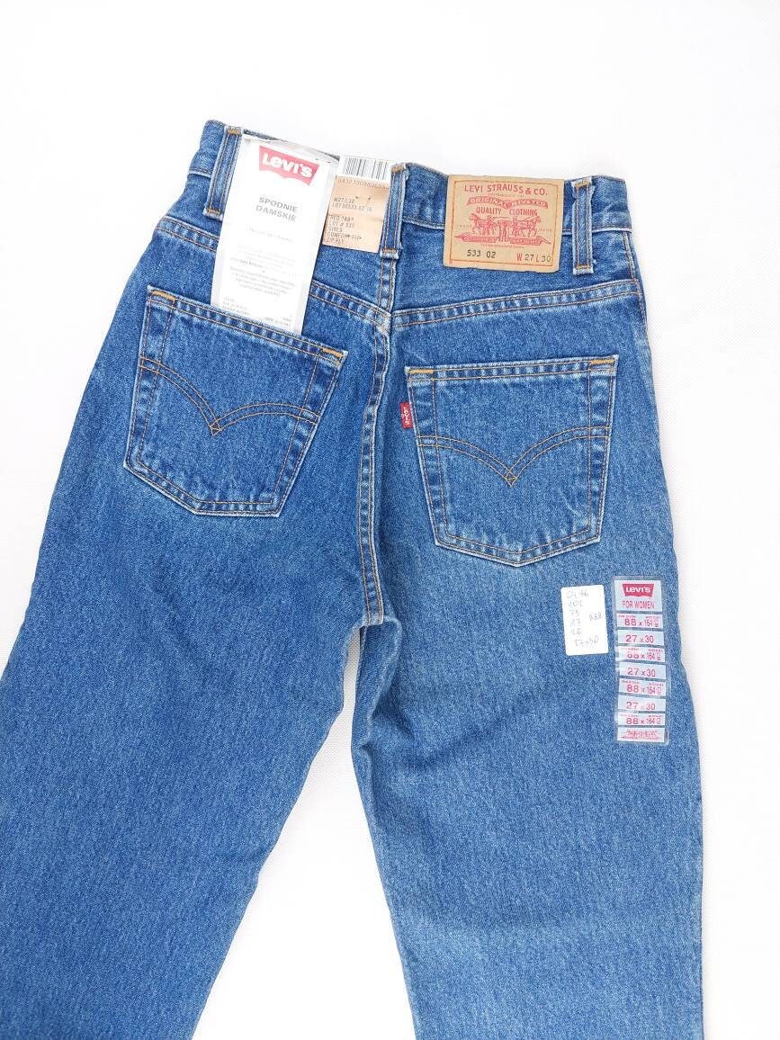 Vintage Levis Jeans Size 24-25 / Deadstock Levis 535 Jeans Light