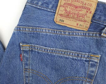Vintage Levi's 501 W30 L31,5 Medium Blue Levis 501 Vtg Men Women