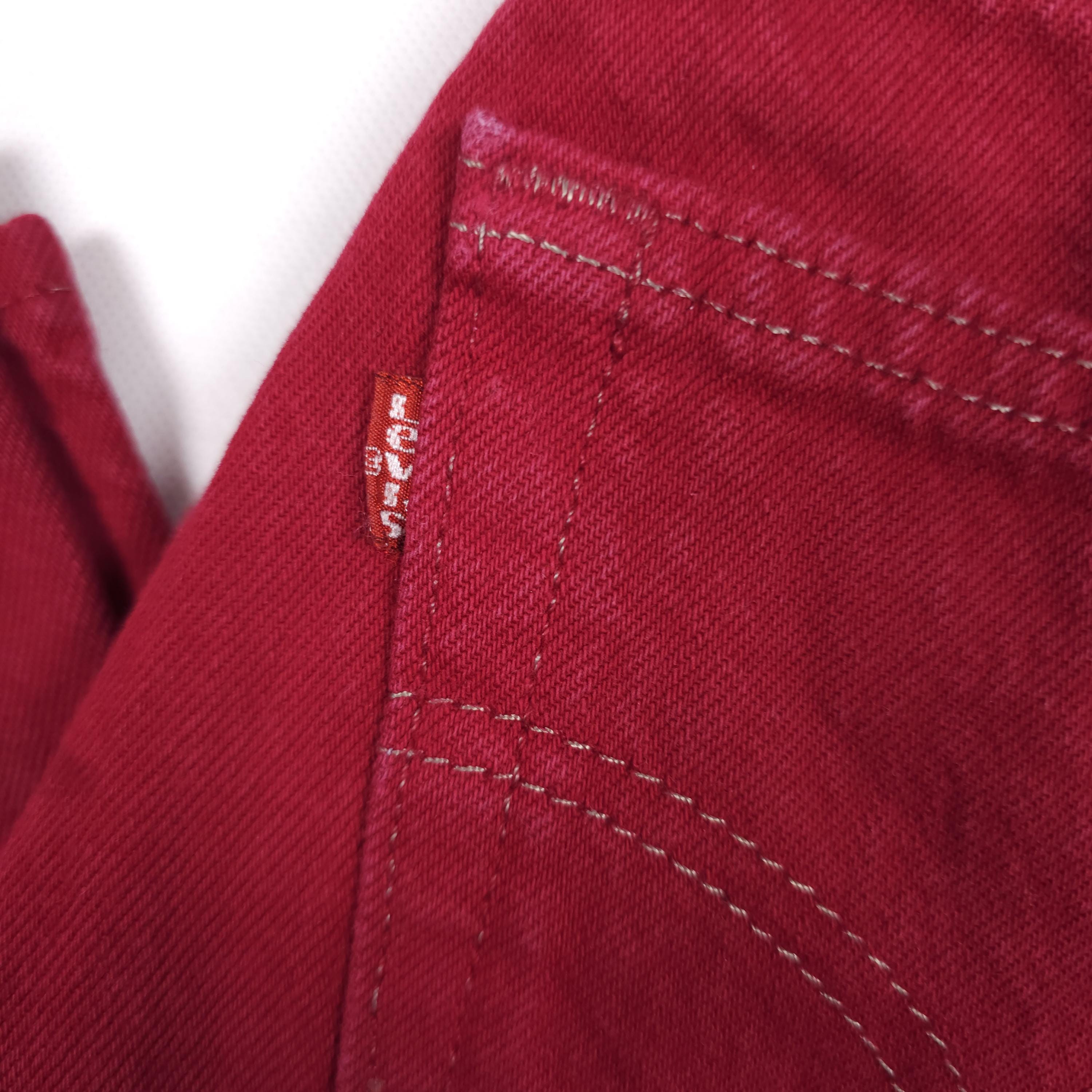 95' Made in USA Red Levi's 501 W25,5 L31,5 Vintage Levis 501 Red