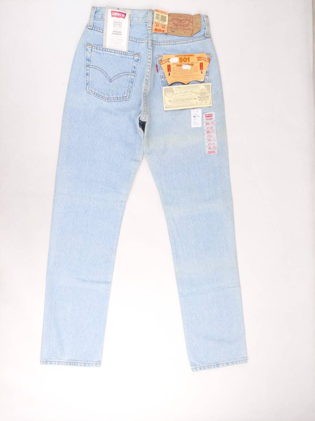 Levi's 501 Original Blau Premium Jeans Destroyed Rockstar Hose