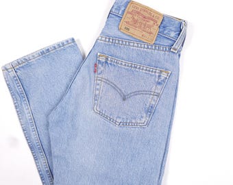 Made in USA Vintage Levi's 501 W29 L32 Distressed Jeans Levis 501