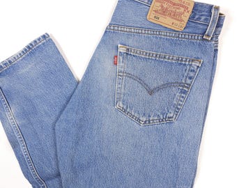 Levi's 501 90s Vintage W32 L32 Actual Size Measured/taille Réelle