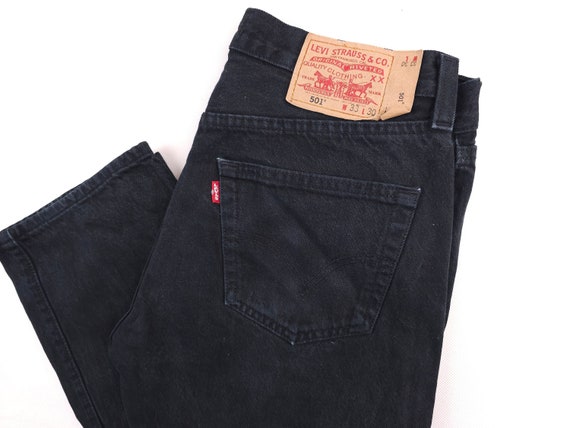 Vintage Levi's 501 W33 L30 Black RARE Levis 501 Black Men Vintage Levi's 501 W33 L30 Black RARE Levis 501 Black Men