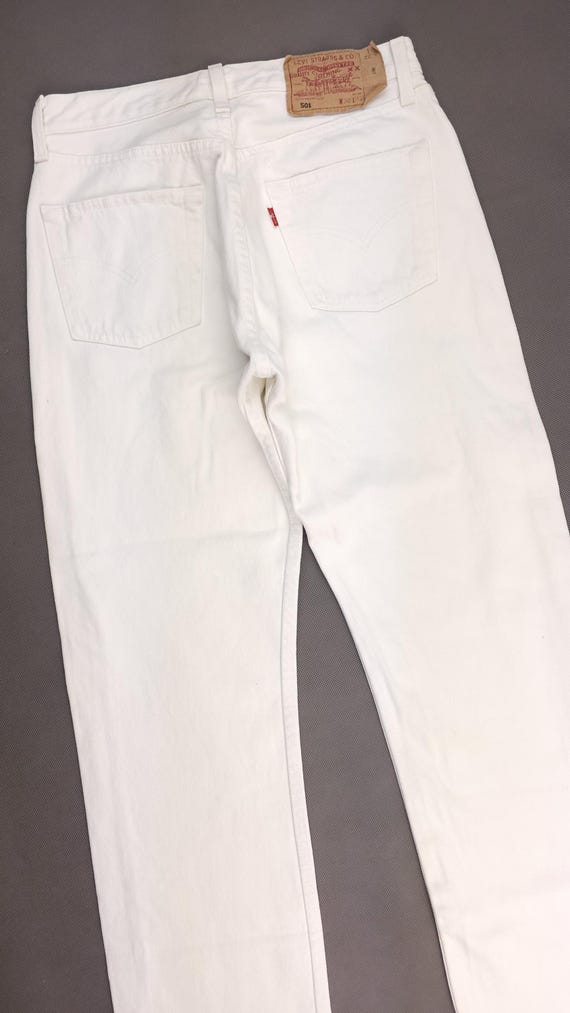 Made in UK Levi's 501 W28 L31 Vth Vintage White Levis 501 Women Made in UK Levi's 501 W28 L31 Vth Vintage White Levis 501 Women