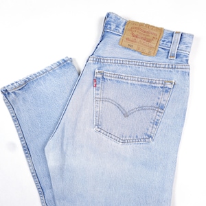 95' Made in USA Vintage Levi's 501 W29,5 L29,5 Faded Blue Jeans