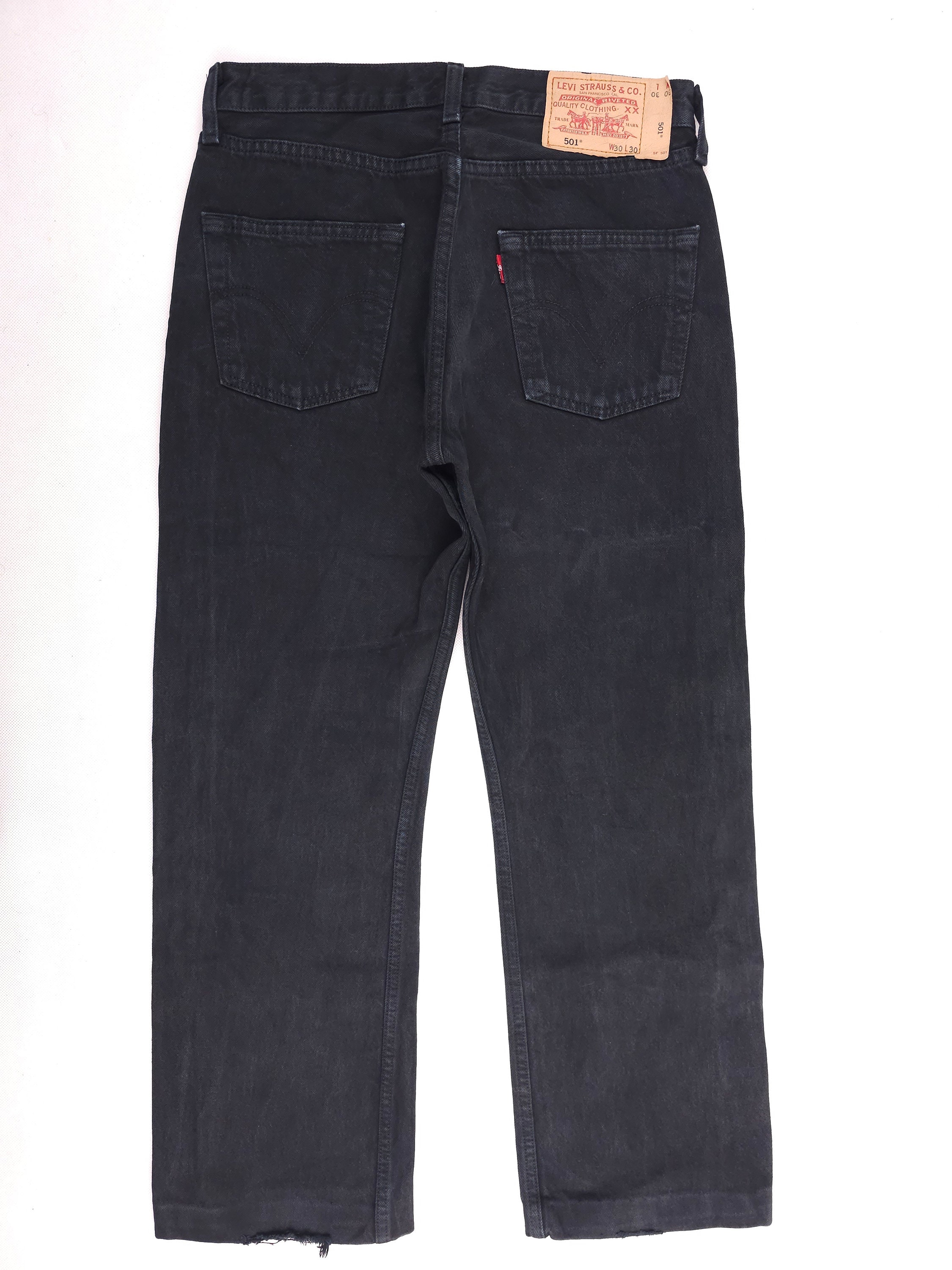 W30　リーバイス501 Vintage Levi's 501 W30 L27,5 czarny RZADKI Levis 501 czarny