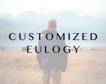 Eulogy, Funeral Service Speech, Celebration of Life