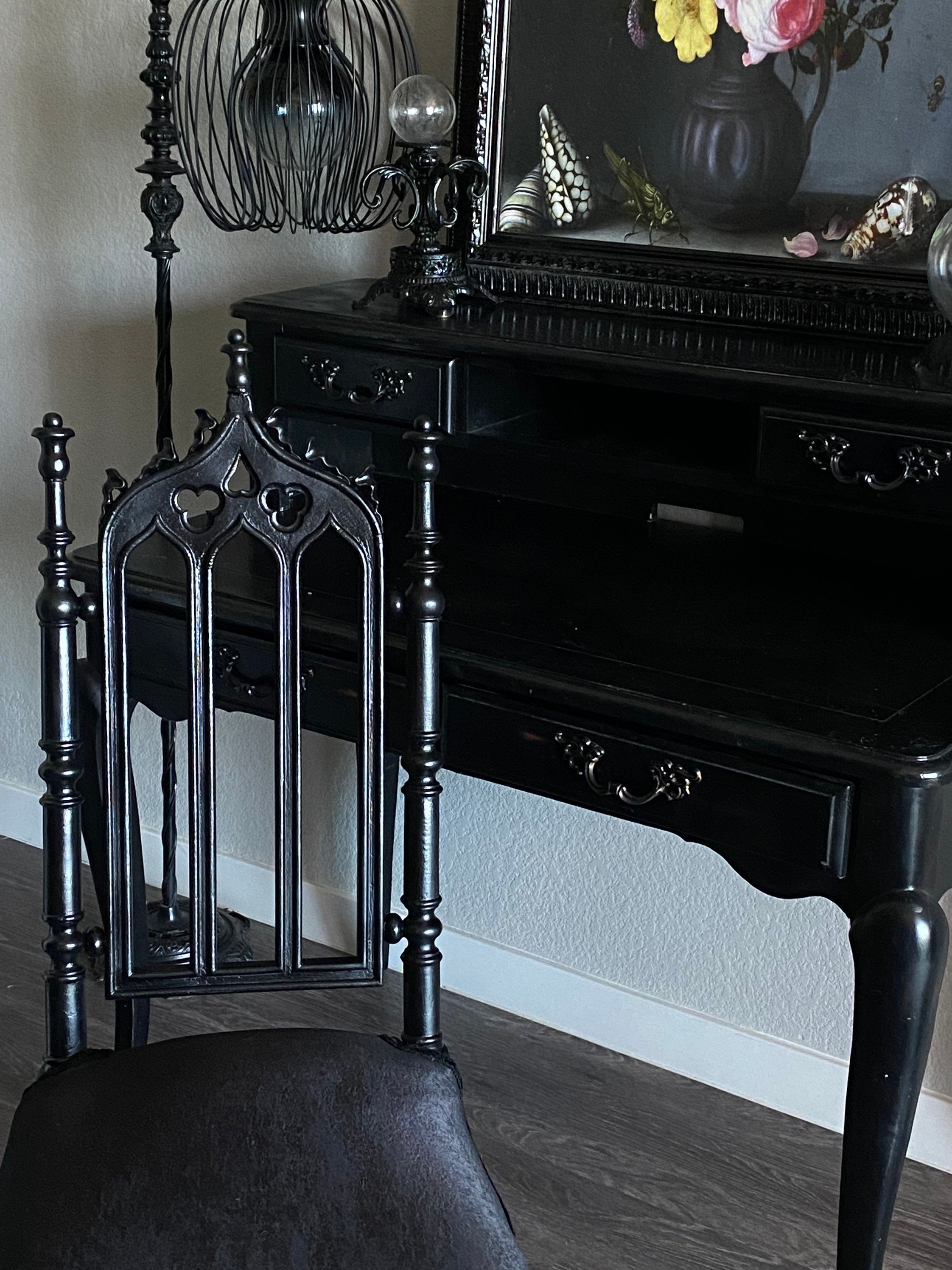 Gothic vanity chair clearance
