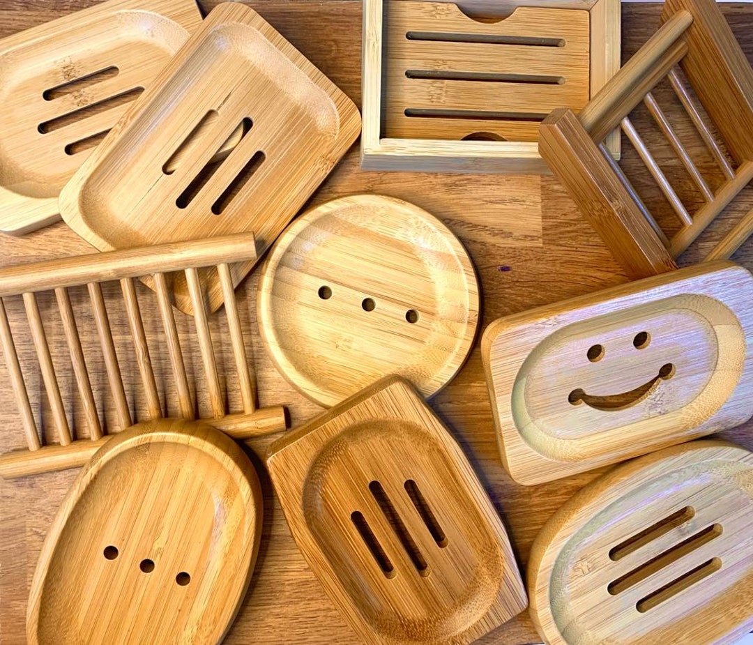 Organic Bamboo Soap Dishes, Natural Ecofriendly Soap Dishes Etsy UK