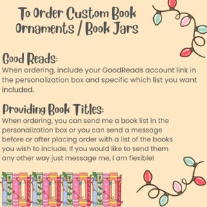 Mini Book Ornament, Personalized Book Lover Gift image 5