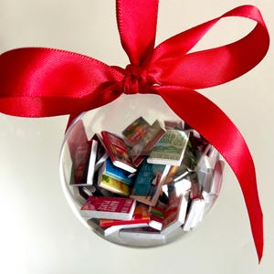 Mini Book Ornament, Personalized Book Lover Gift image 3