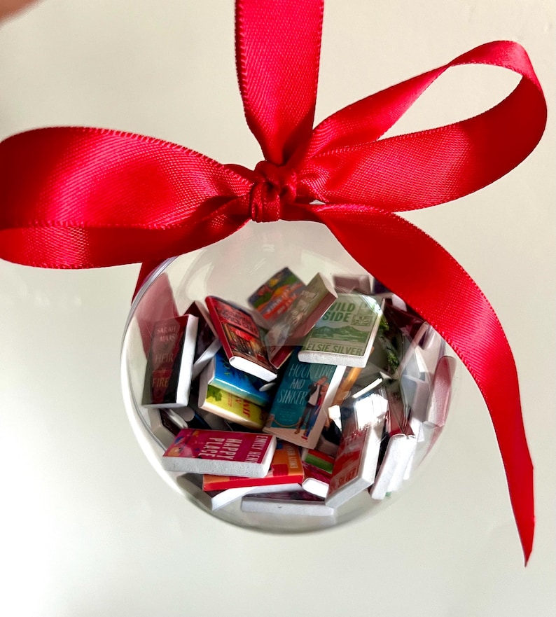 Mini Book Ornament, Personalized Book Lover Gift image 3
