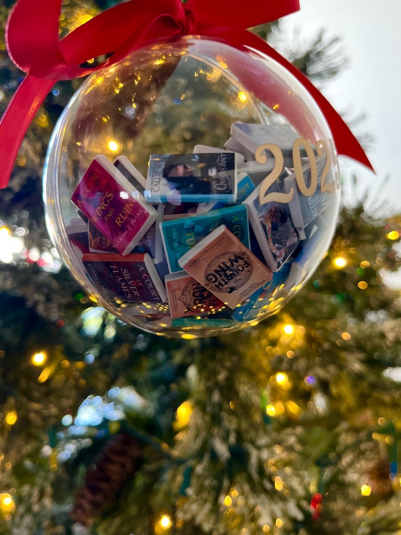 Mini Book Ornament, Personalized Book Lover Gift image 6