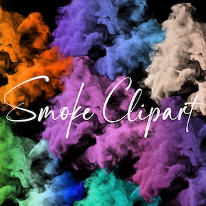 Smoke Clipart, Smoke Overlays, Logo Background Png, Colourful Smoke Png, Smoke Png, Cloud Clipart, Transparent, Digital download