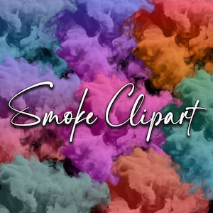 Smoke Clipart, Smoke Overlays, Logo Background Png, Colourful Smoke Png, Smoke Png, Cloud Clipart, Transparent, Digital download
