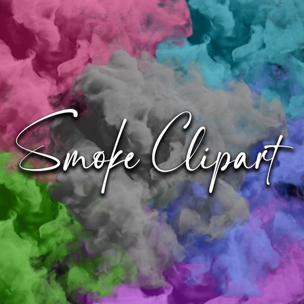 Smoke Clipart, Smoke Overlays, Logo Background Png, Colourful Smoke Png, Smoke Png, Cloud Clipart, Transparent, Digital download