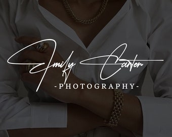 Diseño de logotipo de firma personalizado, logotipo de firma personalizado, logotipo escrito a mano, firma de caligrafía, logotipo de fotógrafo