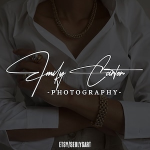 Personalisiertes Signatur Logo Design, Personalisiertes Signatur Logo, Handgeschriebenes Logo, Kalligrafie Signatur, Fotografen Logo