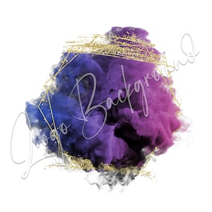 Colorful Smoke, Gold Frame, Logo Background PNG, Clipart, Transparent, PNG Instant Download