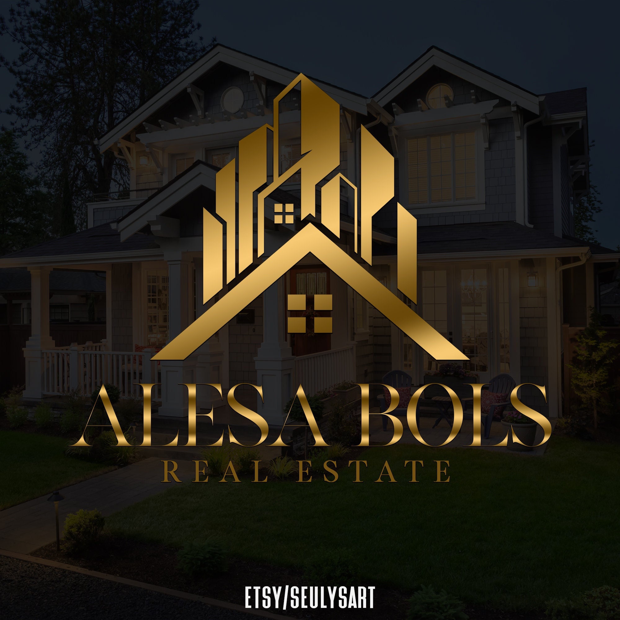 Premade Real Estate Logo Design Premade Logo Design Realtor Etsy