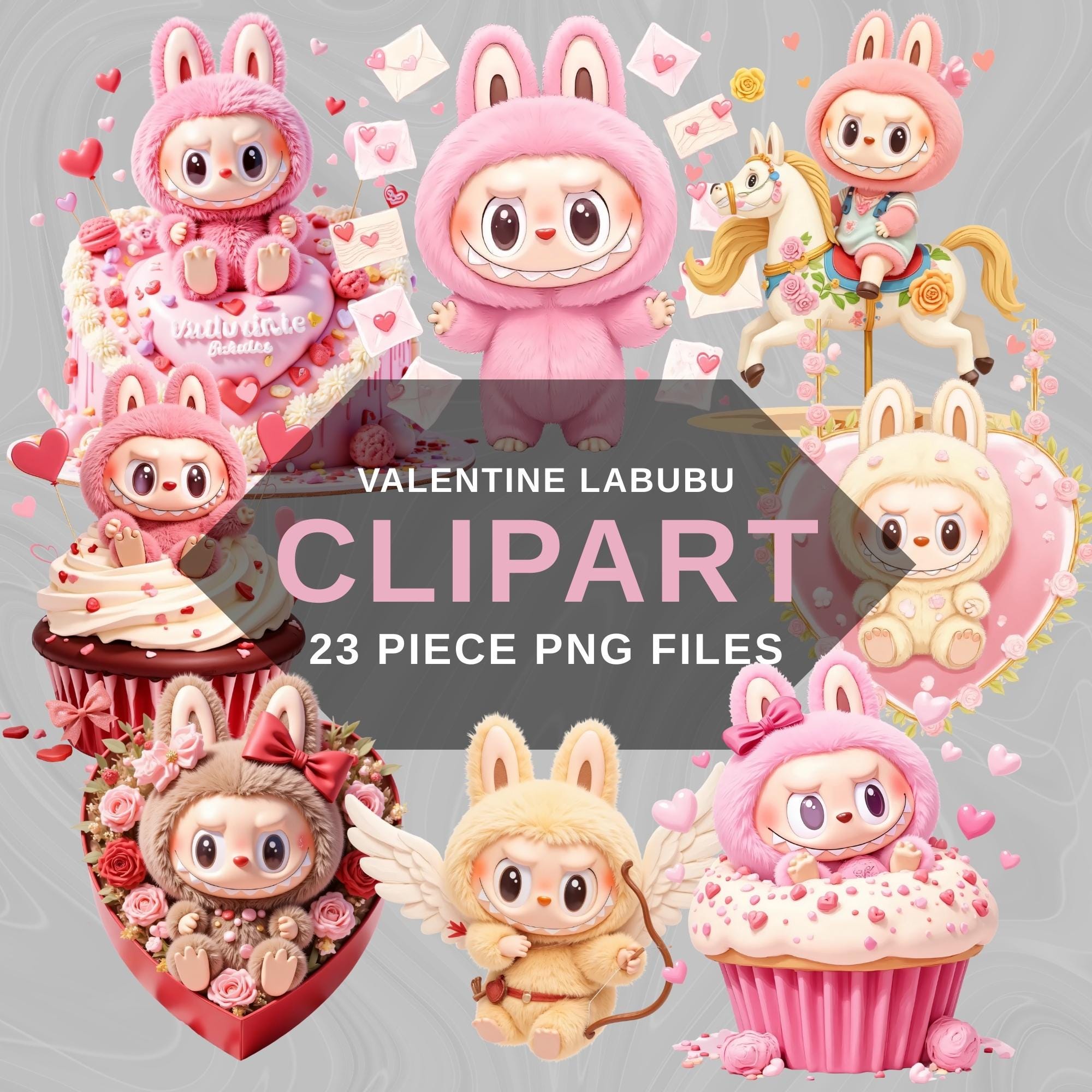 mini labubu valentine version kashing lung how2work popmart