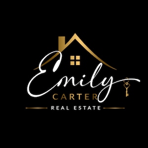 Premade Real Estate Logo Design, Premade Logo Design, Realtor Logo, Gold Real Estate Logo, Signature Logo image 7