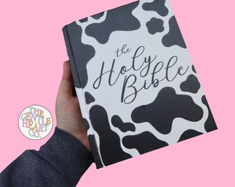 Custom Cow Print Bible | CSB, ESV, or NIV