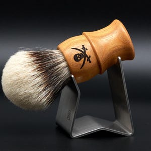 Unique shaving brush - &quot;Pirates&quot; mulberry with 2-band silvertip premium badger hair knot ø 26 mm - Made in Bavaria!