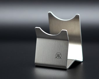 RasurKult Pinselhalter, Rasierpinsel Ständer aus Edelstahl