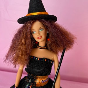 OOAK - Rescued Barbie - Custom Doll Witch Outfit - Multi Tone Red Hair