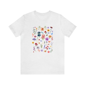 Wildflower T-shirt, colorful, gift