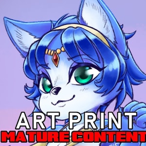 Beachside Space Vixen - 11x17 Art Print - Mature