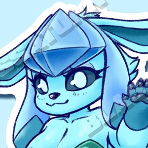 Bunnysuit Glace - vinylsticker - volwassen