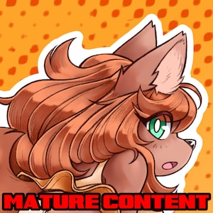 Butterscotch Doggy Butt - Vinyl Sticker - Mature